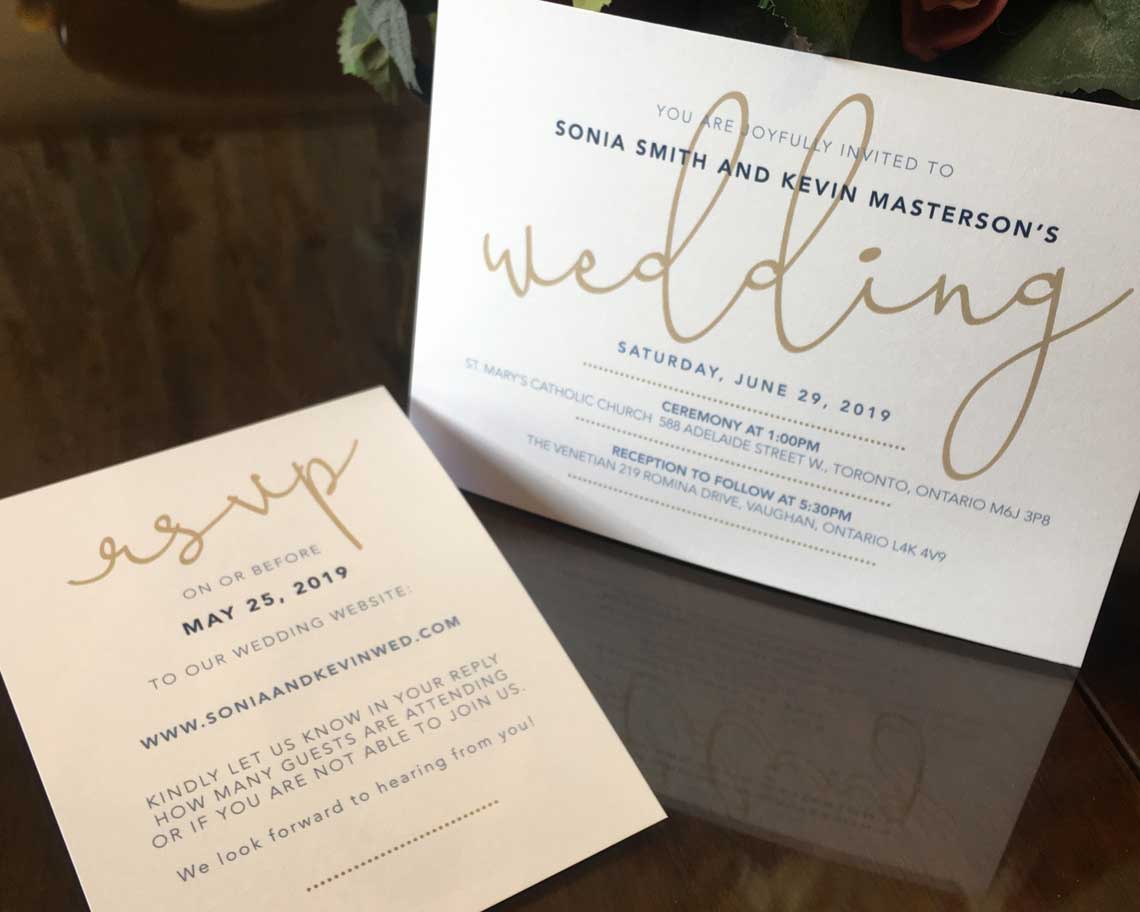 Aktiv Art and Design 6 piece wedding invitations accommodationns