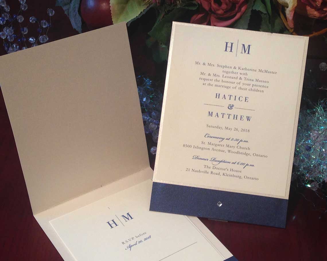 Aktiv Art and Design 6 piece wedding invitations accommodationns