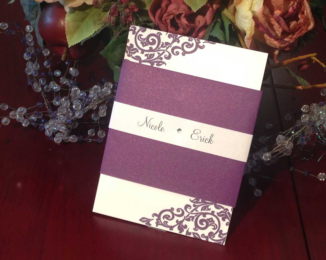 Aktiv Art and Design 6 piece wedding invitations day of stationery