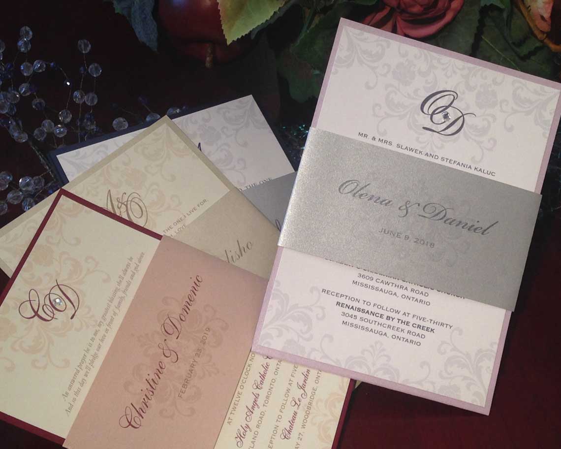 Aktiv Art and Design 6 piece wedding invitations favour tags