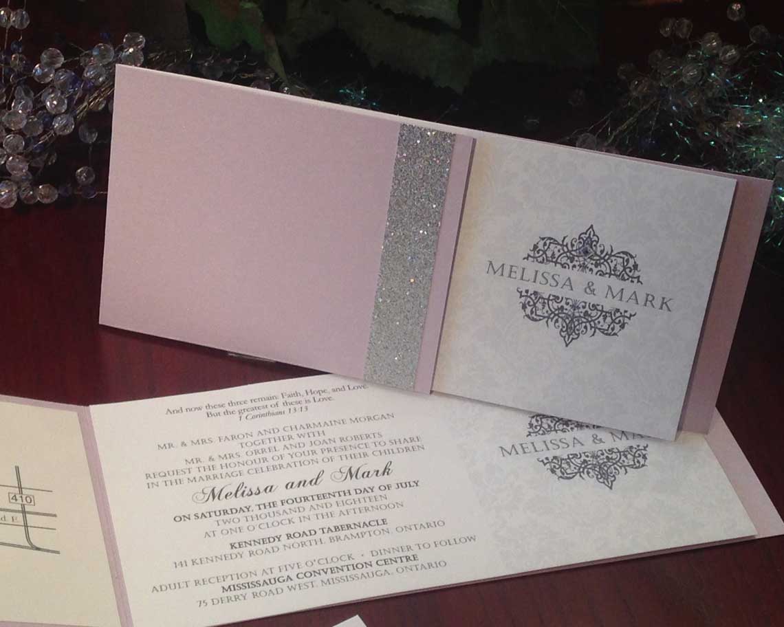 Aktiv Art and Design 6 piece wedding invitations home page