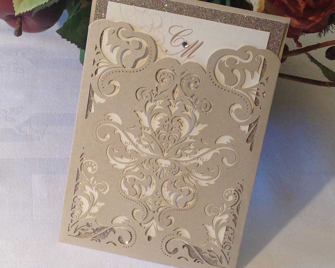 Aktiv Art and Design 6 piece wedding invitations day of stationery