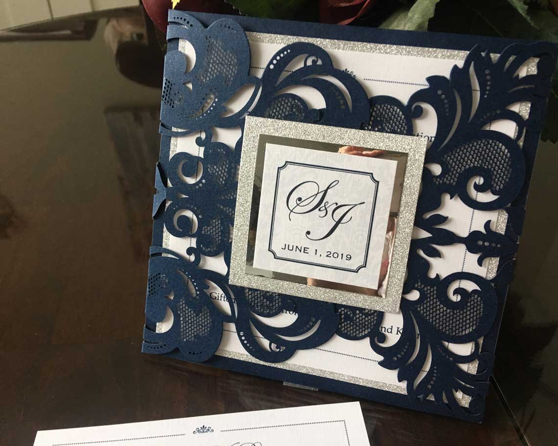 Aktiv Art and Design 6 piece wedding invitations gallery