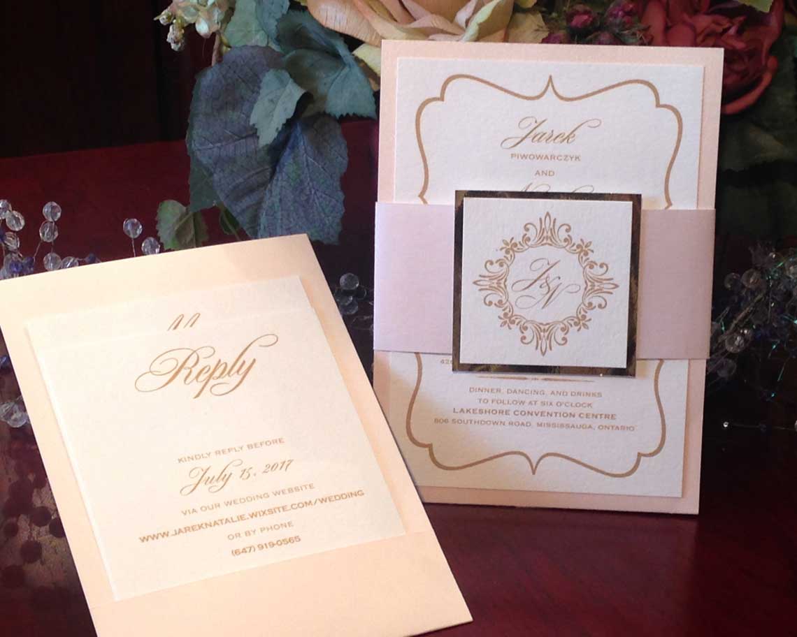 Aktiv Art and Design 6 piece wedding invitations accommodationns