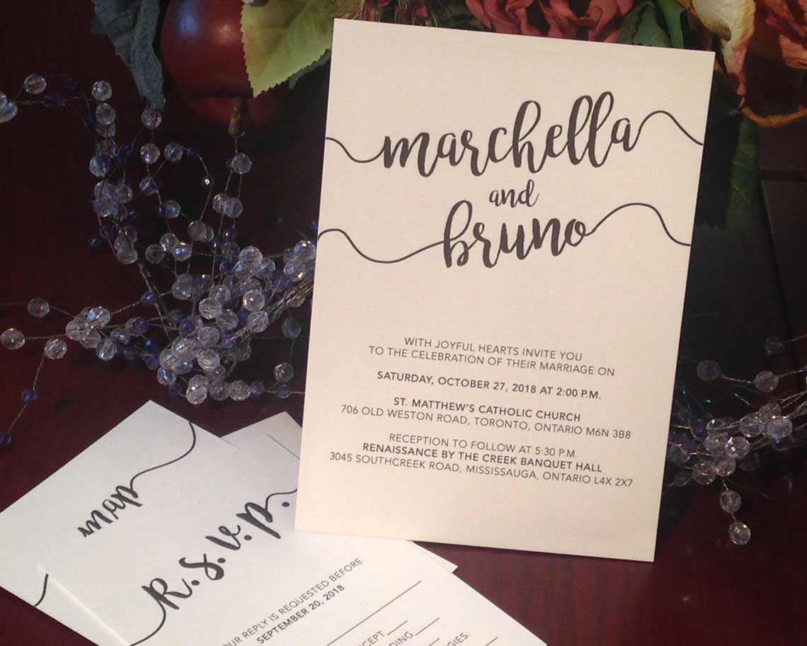 Aktiv Art and Design 6 piece wedding invitations favour tags